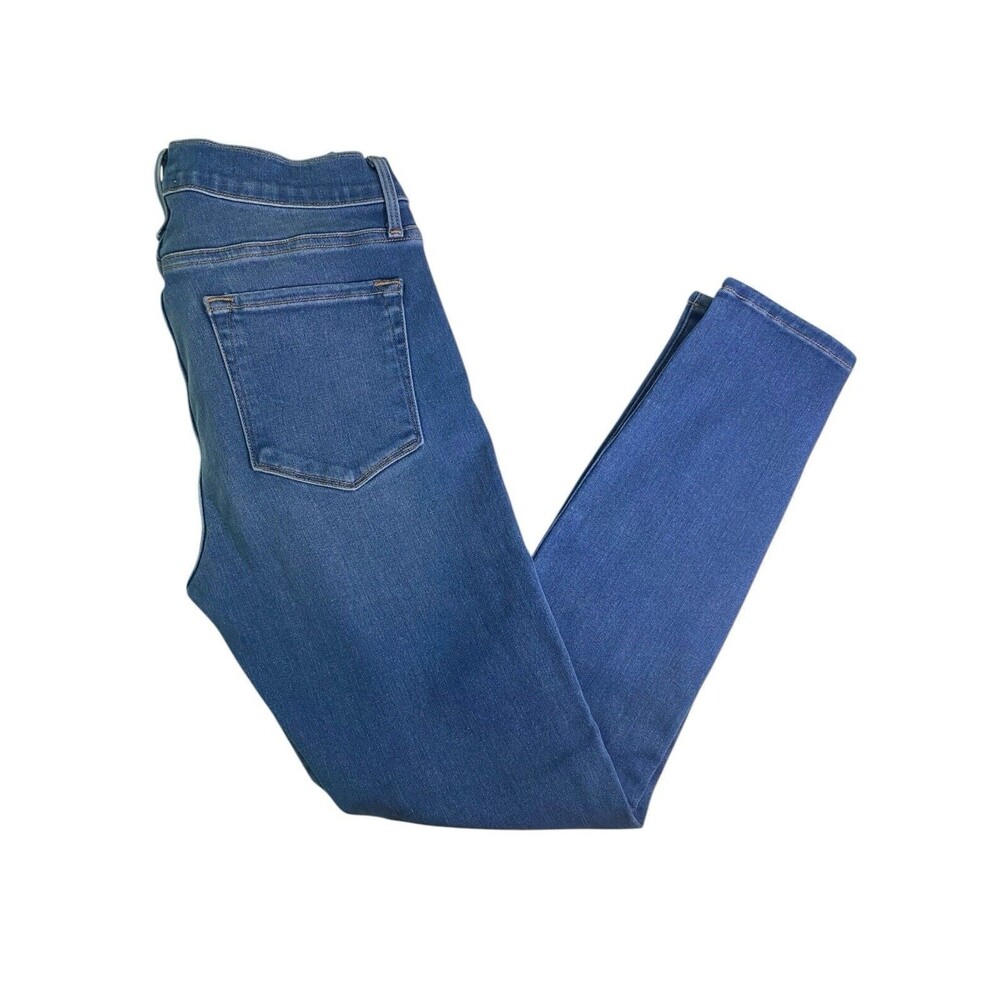 FRAME Le Skinny De Jeanne Crop Jeans Women’s 28 Medium Wash Blue Mid Rise